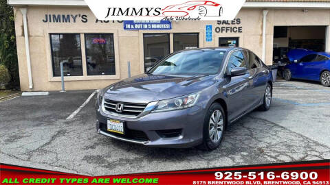 2014 Honda Accord for sale at JIMMY'S AUTO WHOLESALE in Brentwood CA