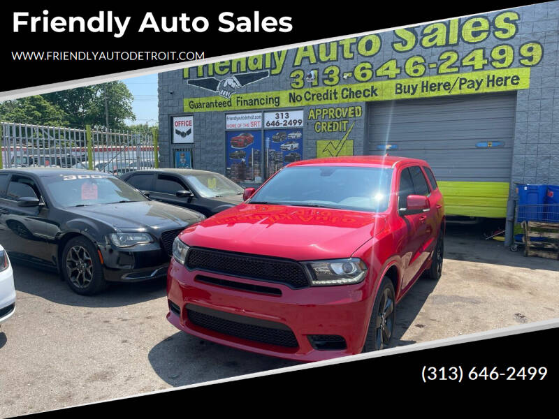 2019 Dodge Durango for sale at Friendly Auto Sales in Detroit MI