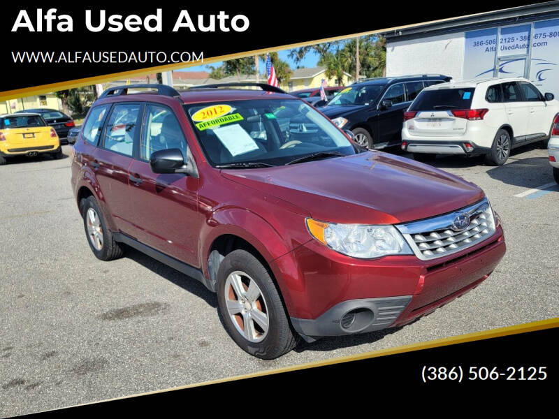 2012 Subaru Forester for sale at Alfa Used Auto in Holly Hill FL