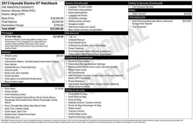 2013 Hyundai Elantra GT