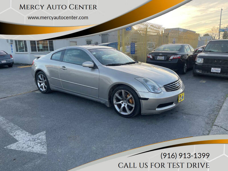 2003 Infiniti G35 for sale at Mercy Auto Center in Sacramento CA