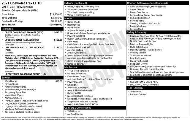 2021 Chevrolet Trax LT