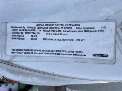 2014 Freightliner Cascadia