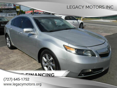 2012 Acura TL for sale at LEGACY MOTORS INC in New Port Richey FL