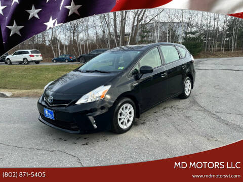 2014 Toyota Prius v for sale at MD Motors LLC in Williston VT