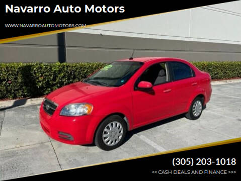 2010 Chevrolet Aveo for sale at Navarro Auto Motors in Hialeah FL