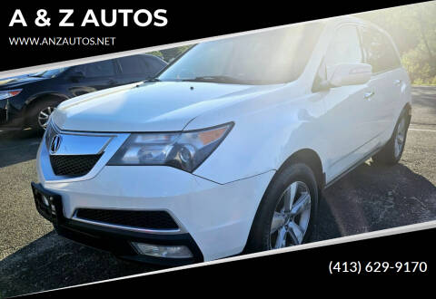 2012 Acura MDX for sale at A & Z AUTOS in Westfield MA