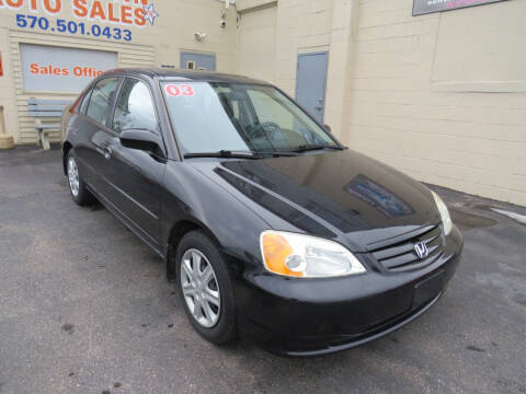 2003 Honda Civic for sale at Small Town Auto Sales in Hazleton PA