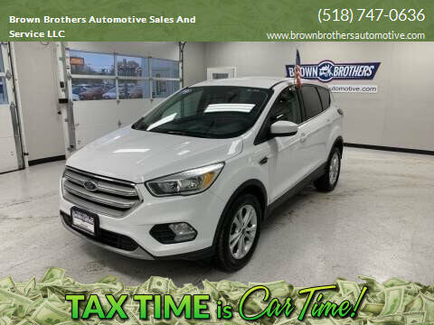 2019 Ford Escape for sale at Brown Brothers Automotive Sales And Service LLC in Hudson Falls NY