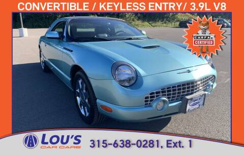 2002 Ford Thunderbird for sale at LOU'S CAR CARE CENTER in Baldwinsville NY