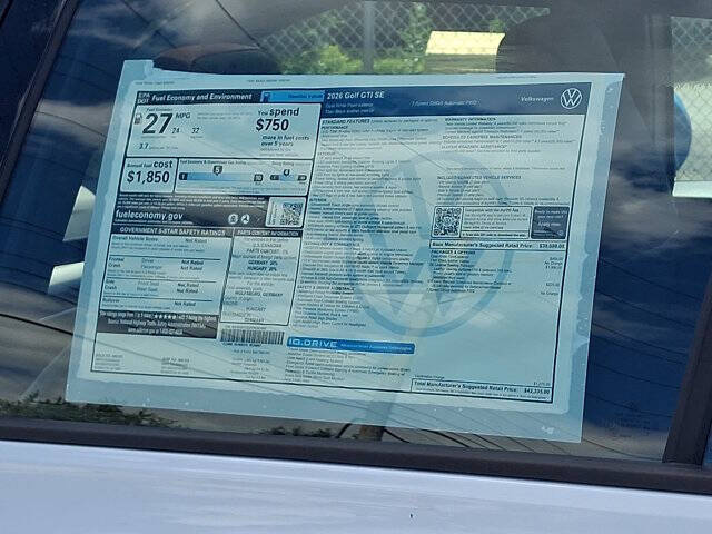 2026 Volkswagen Golf GTI SE