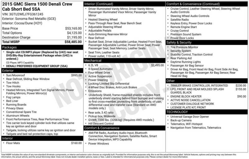 2015 GMC Sierra 1500
