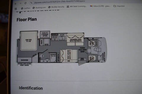2018 Ford Motorhome Chassis
