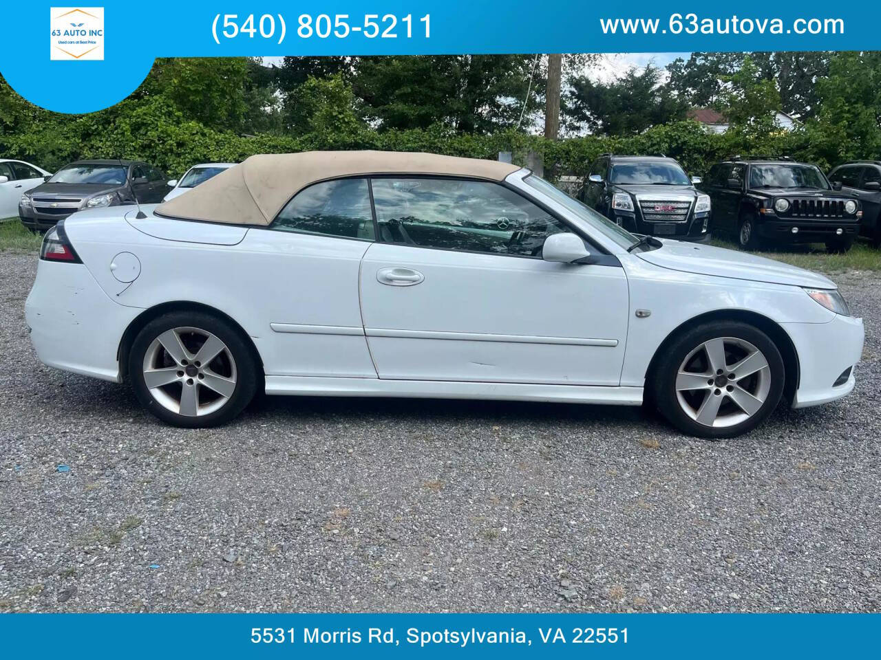 2011 Saab 9-3 for sale at 63 Auto Inc in Spotsylvania, VA