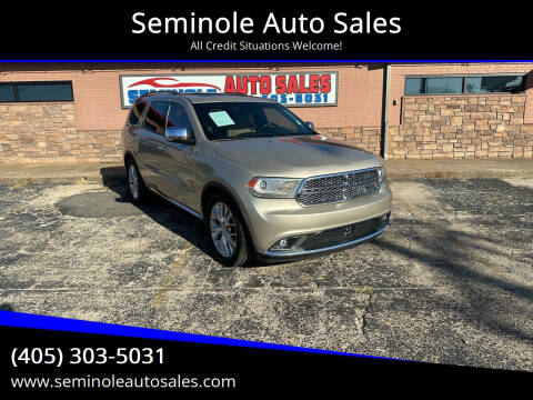 2014 Dodge Durango for sale at Seminole Auto Sales in Seminole OK