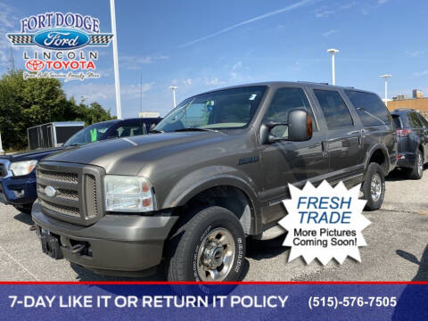 2005 Ford Excursion for sale at Fort Dodge Ford Lincoln Toyota in Fort Dodge IA