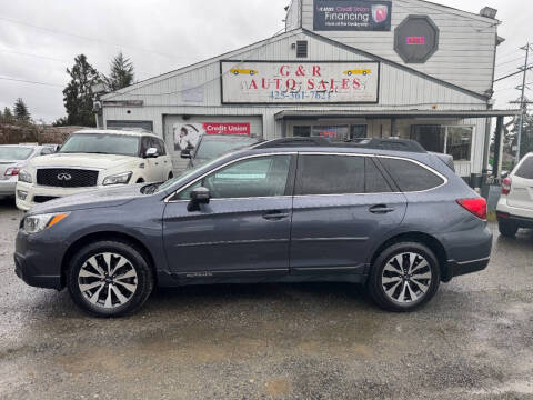 2015 Subaru Outback for sale at G&R Auto Sales in Lynnwood WA