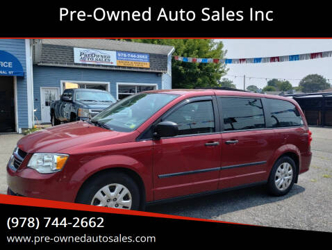 2016 Dodge Grand Caravan for sale at Pre-Owned Auto Sales Inc in Salem MA