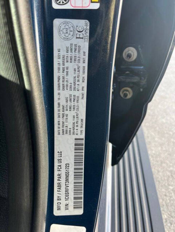 2021 RAM 1500