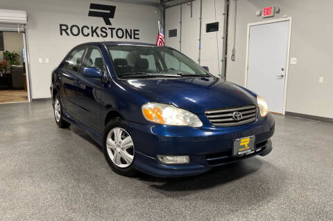 2004 Toyota Corolla for sale at Rockstone Automotive Inc in Buffalo MN