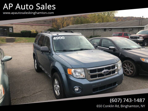 2010 Ford Escape for sale at Ap Auto Center LLC in Owego NY