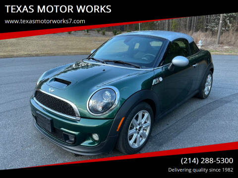 2014 MINI Coupe for sale at TEXAS MOTOR WORKS in Arlington TX