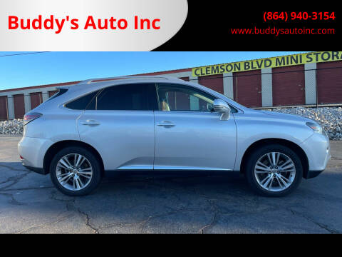 2015 Lexus RX 350 for sale at Buddy's Auto Inc 1 in Pendleton SC