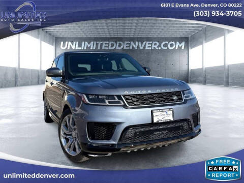 2018 Land Rover Range Rover Sport for sale at Unlimited Auto Sales in Denver CO