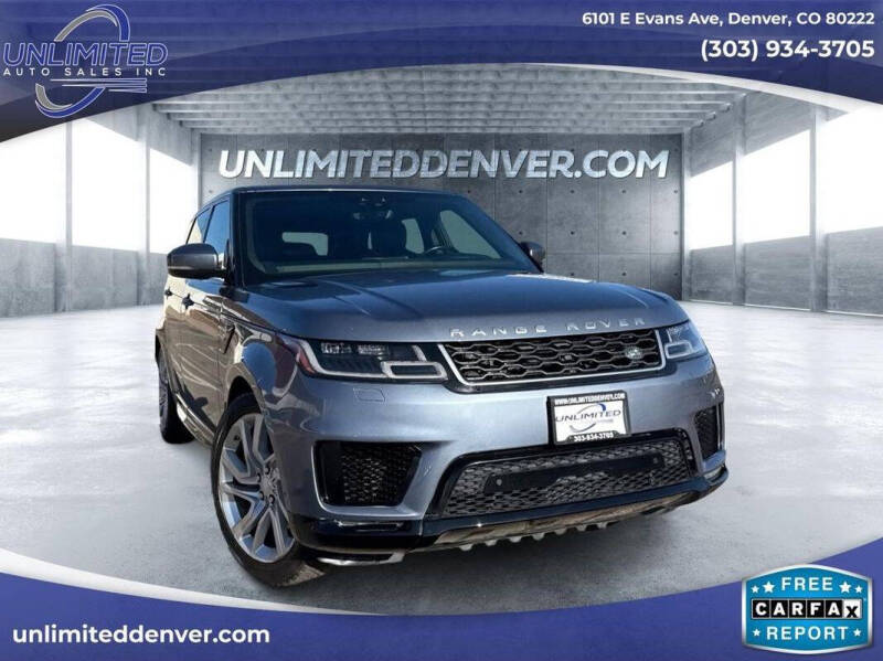2018 Land Rover Range Rover Sport for sale at Unlimited Auto Sales in Denver CO