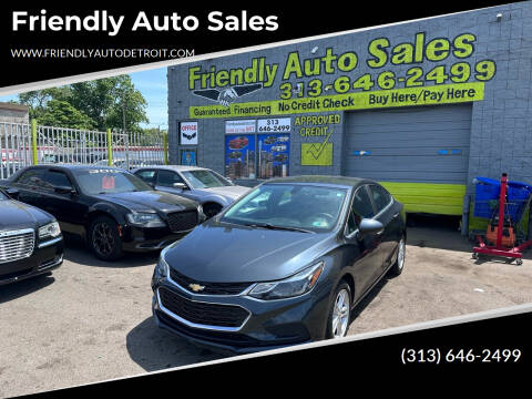 2017 Chevrolet Cruze for sale at Friendly Auto Sales in Detroit MI