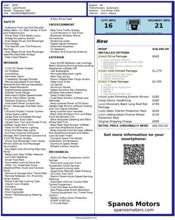 2018 Land Rover Discovery HSE