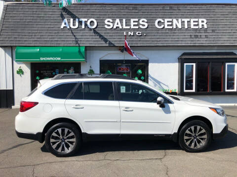 2017 Subaru Outback for sale at Auto Sales Center Inc in Holyoke MA