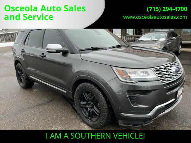 2018 Ford Explorer for sale at Osceola Auto Sales and Service in Osceola WI