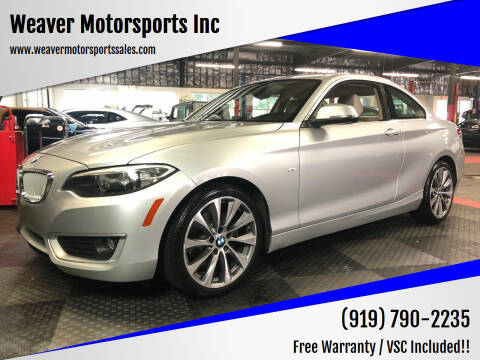 2014 BMW 2 Series for sale at Weaver Motorsports Inc in Cary NC