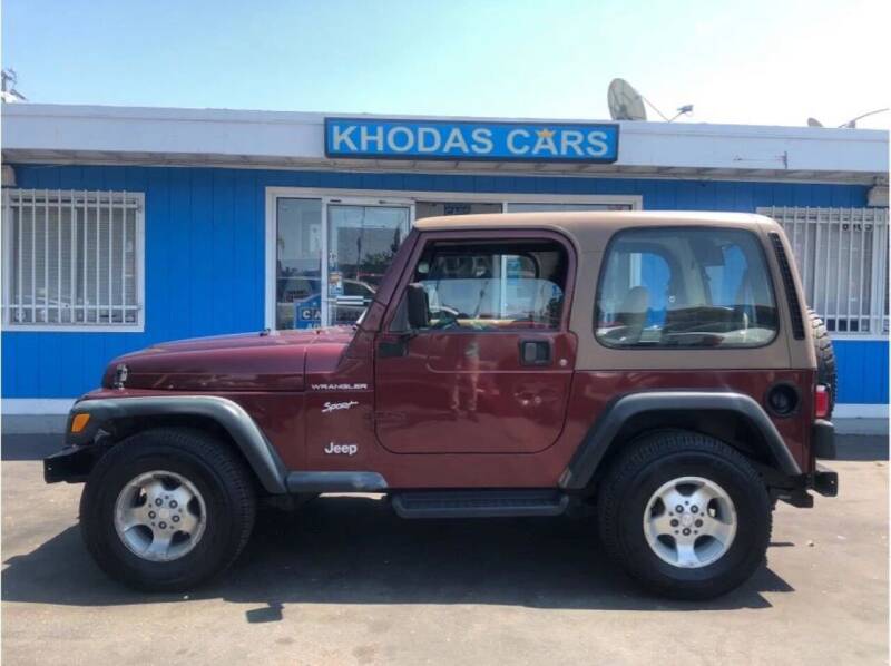 2002 Jeep Wrangler for sale at Khodas Cars in Gilroy CA