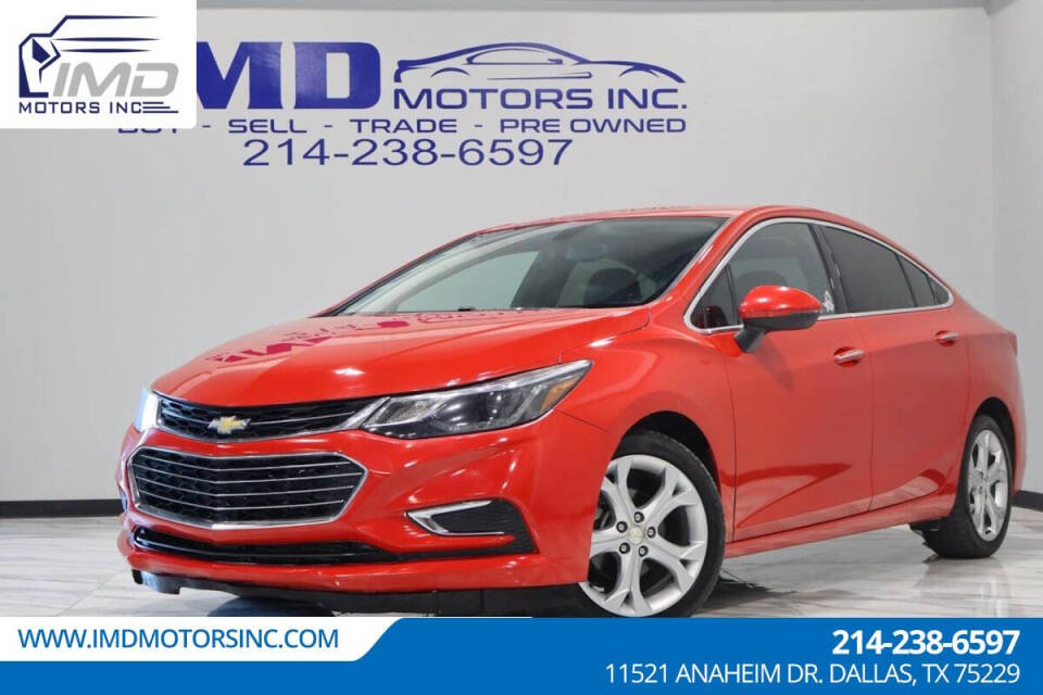 2017 Chevrolet Cruze for sale at IMD MOTORS, INC in Dallas, TX