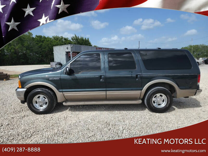 2001 Ford Excursion for sale at KEATING MOTORS LLC in Sour Lake TX