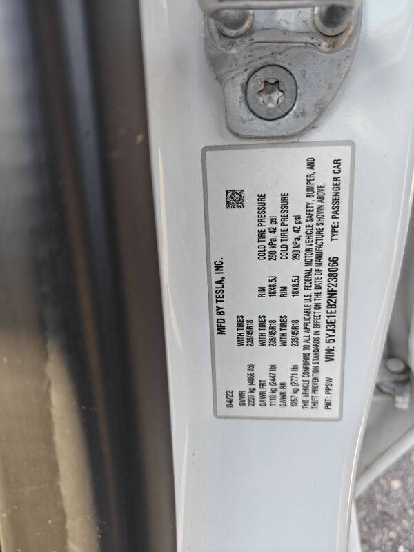 2022 Tesla Model 3 Long Range