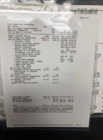 2018 Chevrolet Camaro SS