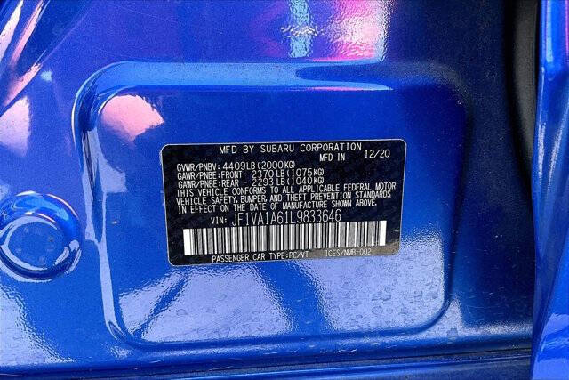 2020 Subaru WRX