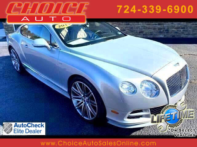 2013 Bentley Continental for sale at CHOICE AUTO SALES in Murrysville PA