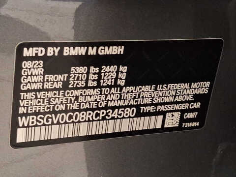 2024 BMW M8 Competition