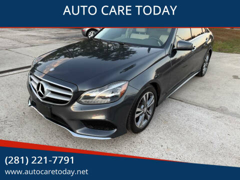 2014 Mercedes-Benz E-Class for sale at AUTO CARE TODAY in Spring TX