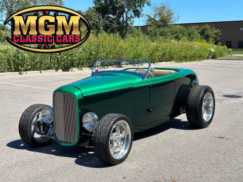 1932 Ford ROADSTER CUSTOM LS STEEL BODY for sale at MGM CLASSIC CARS-New Arrivals in Addison IL