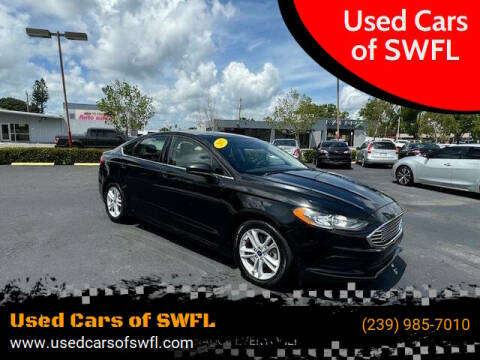 2018 Ford Fusion for sale at Used Cars of SWFL in Fort Myers FL