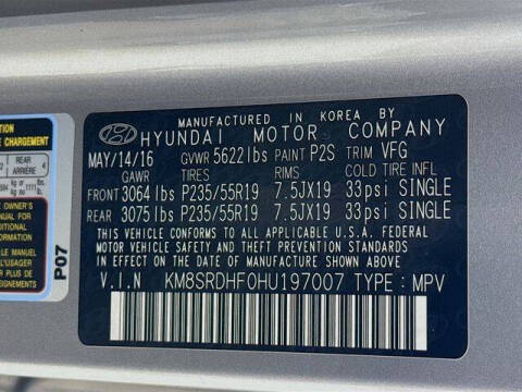 2017 Hyundai Santa Fe Limited Ultimate