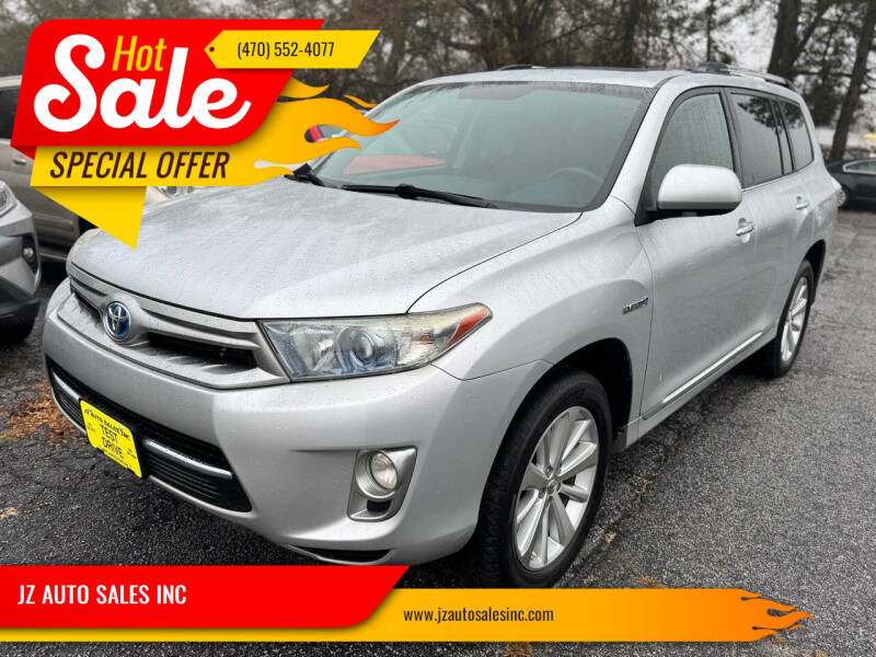 2012 Toyota Highlander Hybrid for sale at JZ AUTO SALES INC in Marietta GA