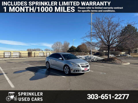 2014 Chevrolet Cruze for sale at Sprinkler Used Cars in Longmont CO