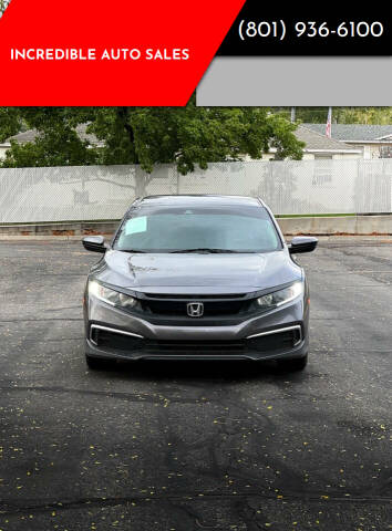 2021 Honda Civic for sale at INCREDIBLE AUTO SALES in Bountiful UT