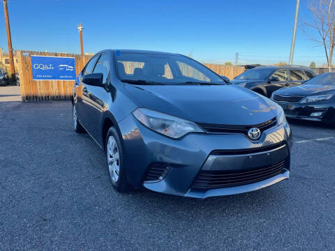 2016 Toyota Corolla for sale at Gq Auto in Denver CO